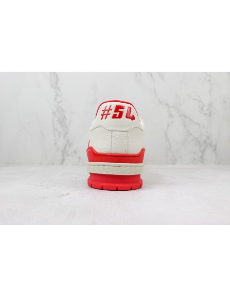 Louis Vuitton Trainer 54 White & Red