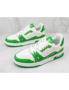 Louis Vuitton Trainer 54 Green & White 2