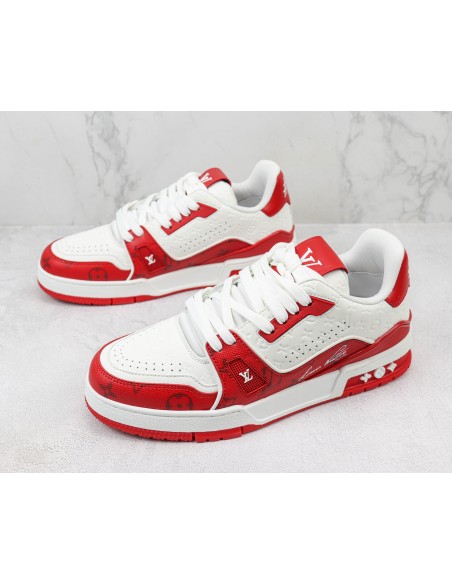 Louis Vuitton Trainer 54 Red & White