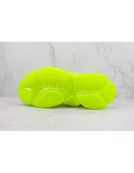Balenciaga Triple S Clear Sole Fluorescent Yellow