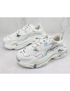 Balenciaga Triple S White Drawing 2